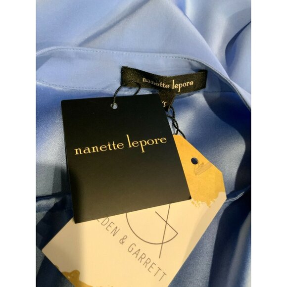 Nanette Lepore Light Blue "Charmeuse Top" Blouse, Size XS, NWT! $348 - Picture 8 of 9